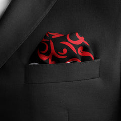 LOVE HEARTS SILK POCKET SQUARE - VALENTINE DAY COLLECTION