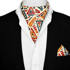 WONDERLAND SILK ASCOT AND POCKET SQUARE SET – PREMIUM COLLECTION