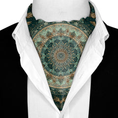 AZUREA SILK ASCOT AND POCKET SQUARE SET – PREMIUM COLLECTION