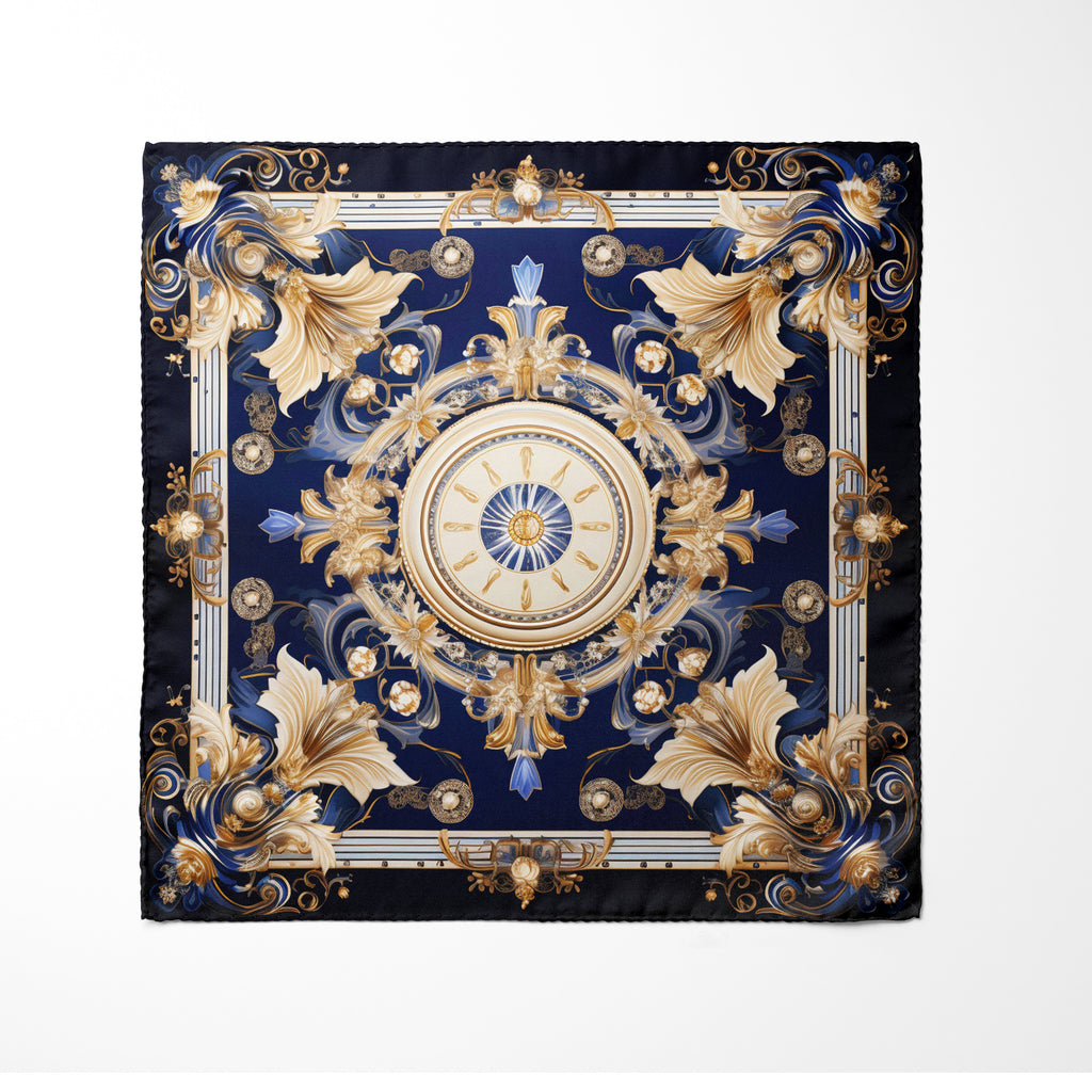 CLASSIC BAROQUE  SILK POCKET SQUARE