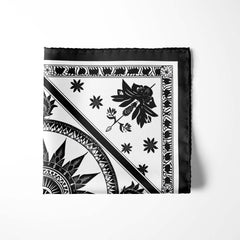 ETHNIC MANDALA SILK POCKET SQUARE