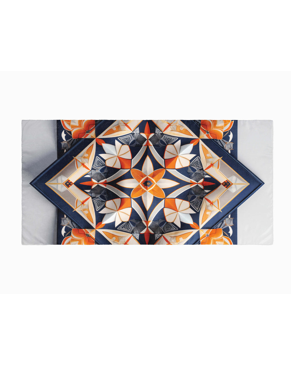 BATIK GEOMETRIC SILK WOMEN HIJAB – PREMIUM COLLECTION
