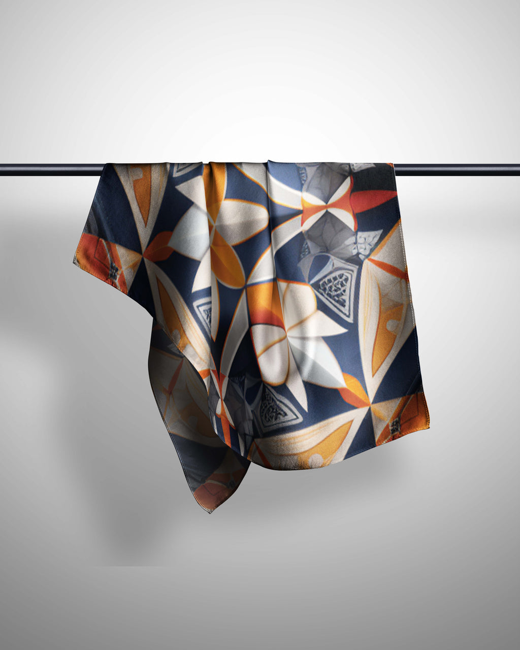 BATIK GEOMETRIC SILK WOMEN HIJAB – PREMIUM COLLECTION