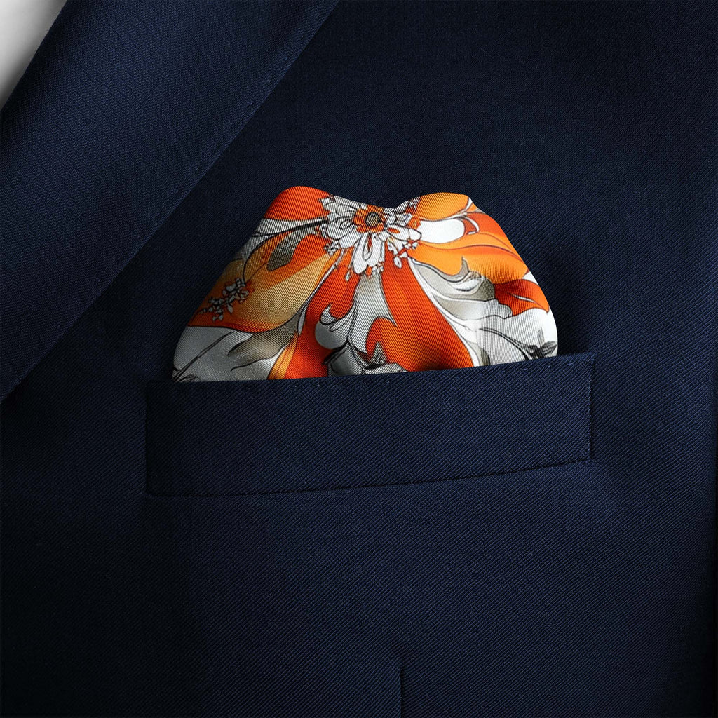 VINTAGE BANDANA SILK POCKET SQUARE