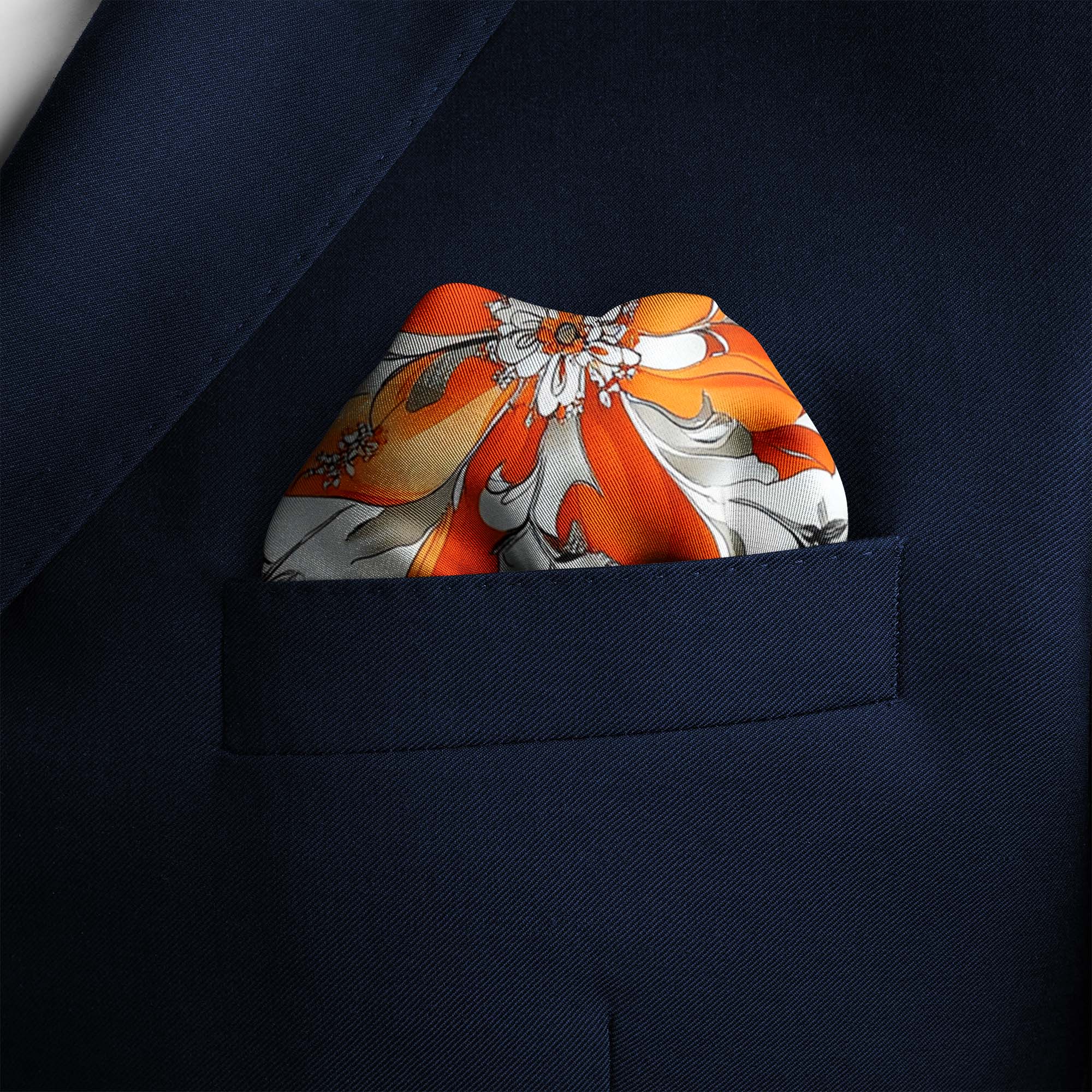 VINTAGE BANDANA SILK POCKET SQUARE