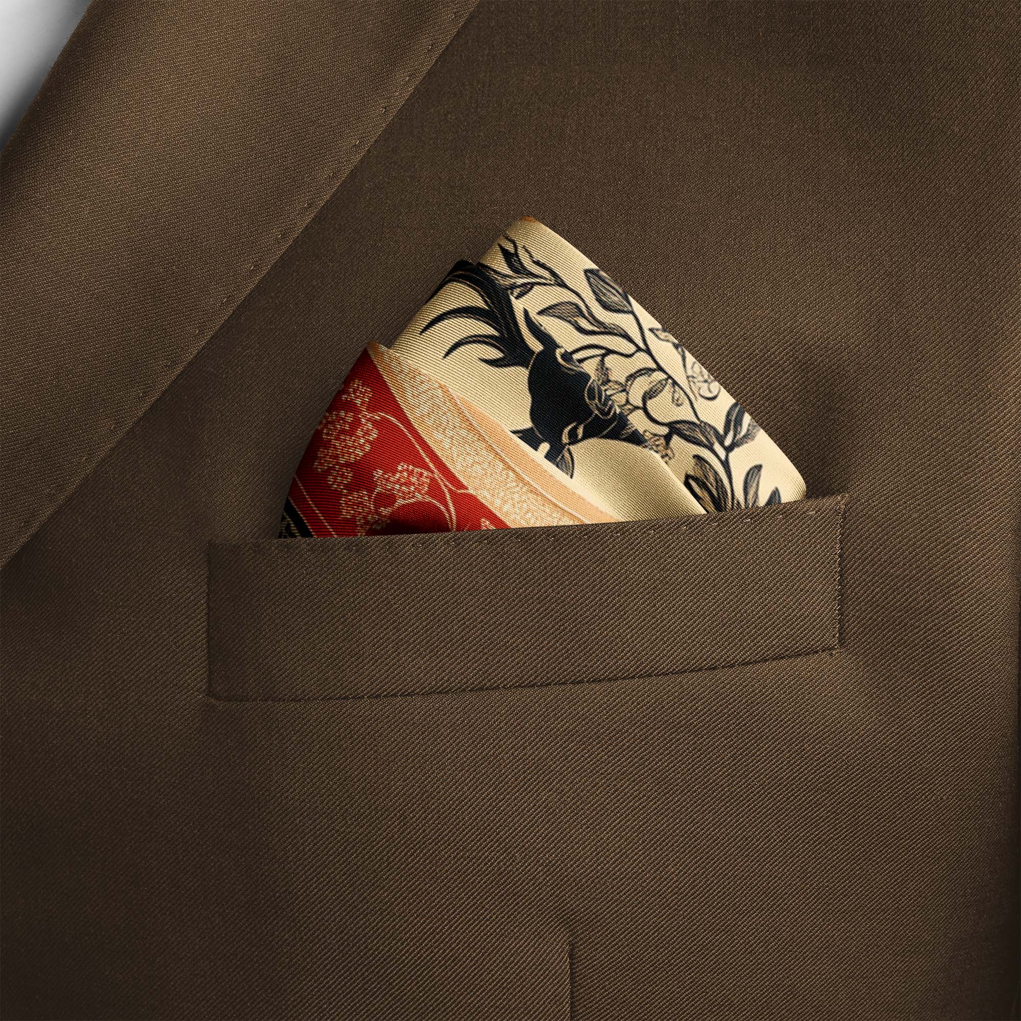 LEXICA SILK POCKET SQUARE