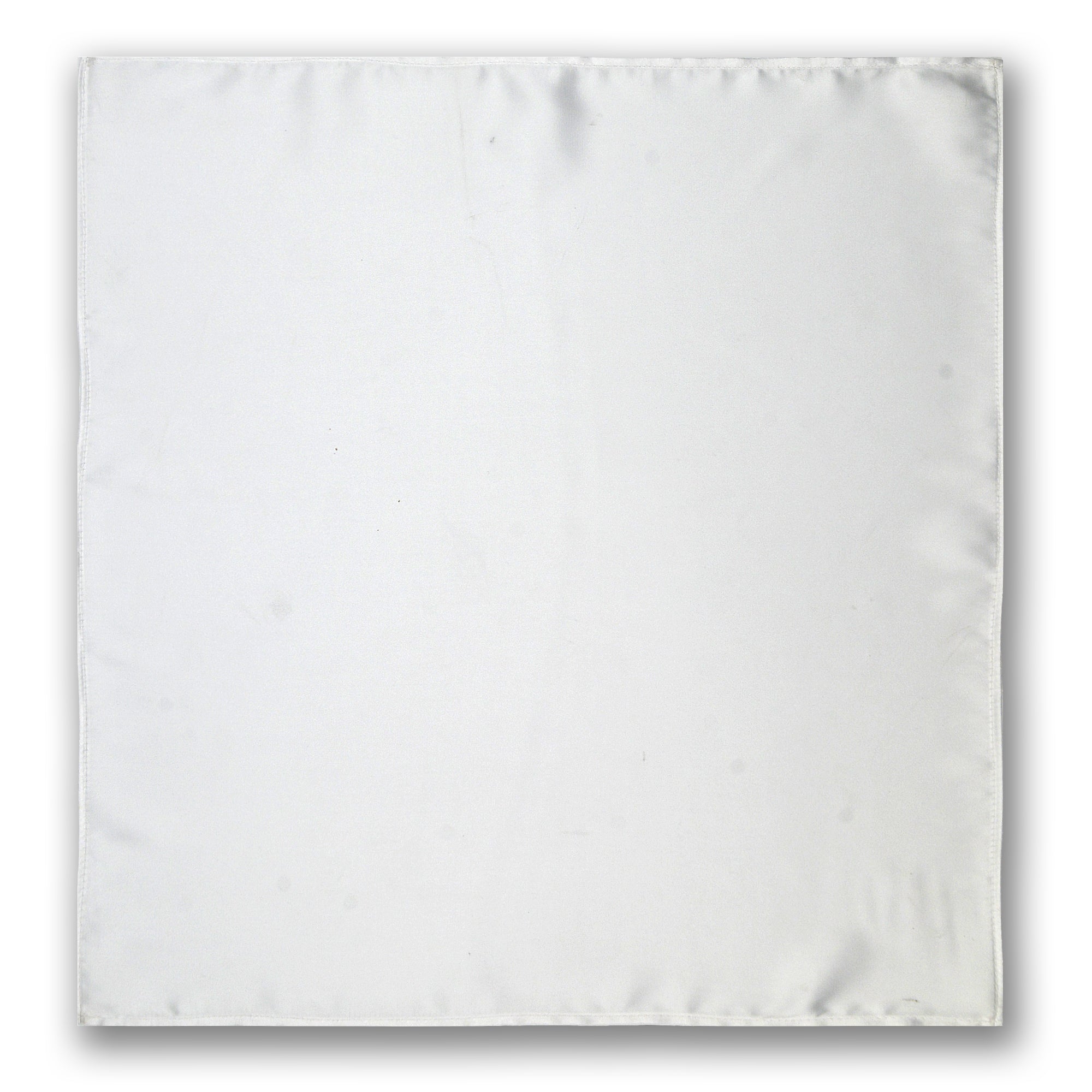 WHITE SILK ASCOT AND POCKET SQUARE SET – PREMIUM COLLECTION
