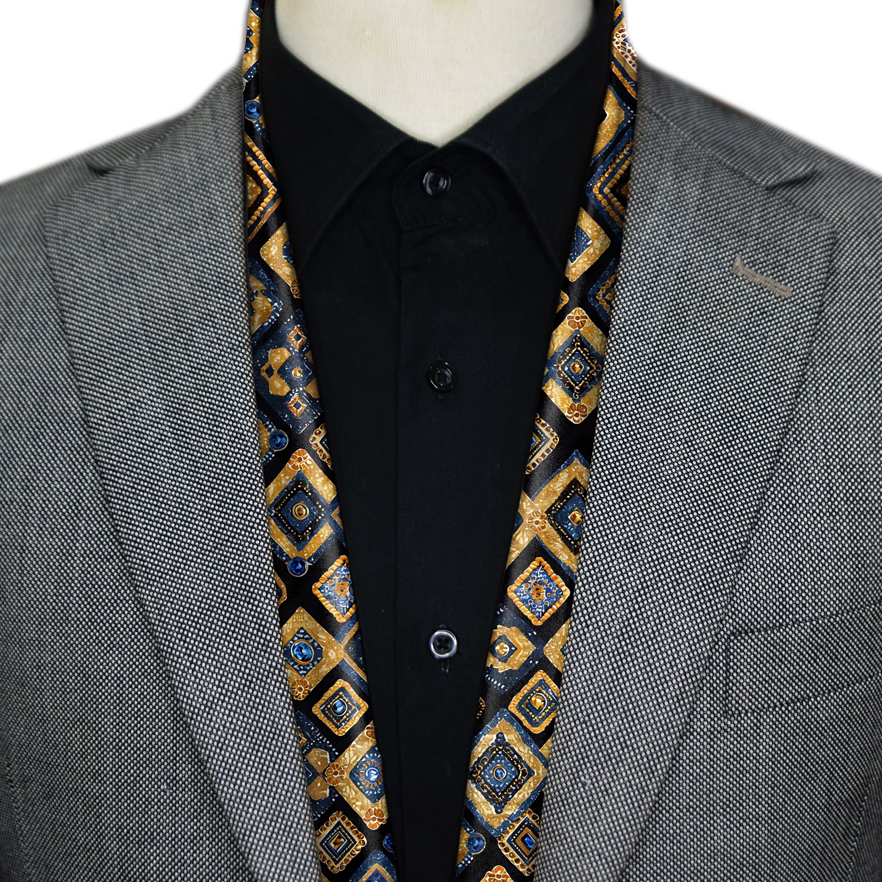 GEOMETRIC ETHNIC MEN SCARF - PREMIUM COLLECTION