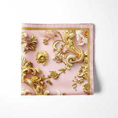 ORNATE PATTERN SILK POCKET SQUARE