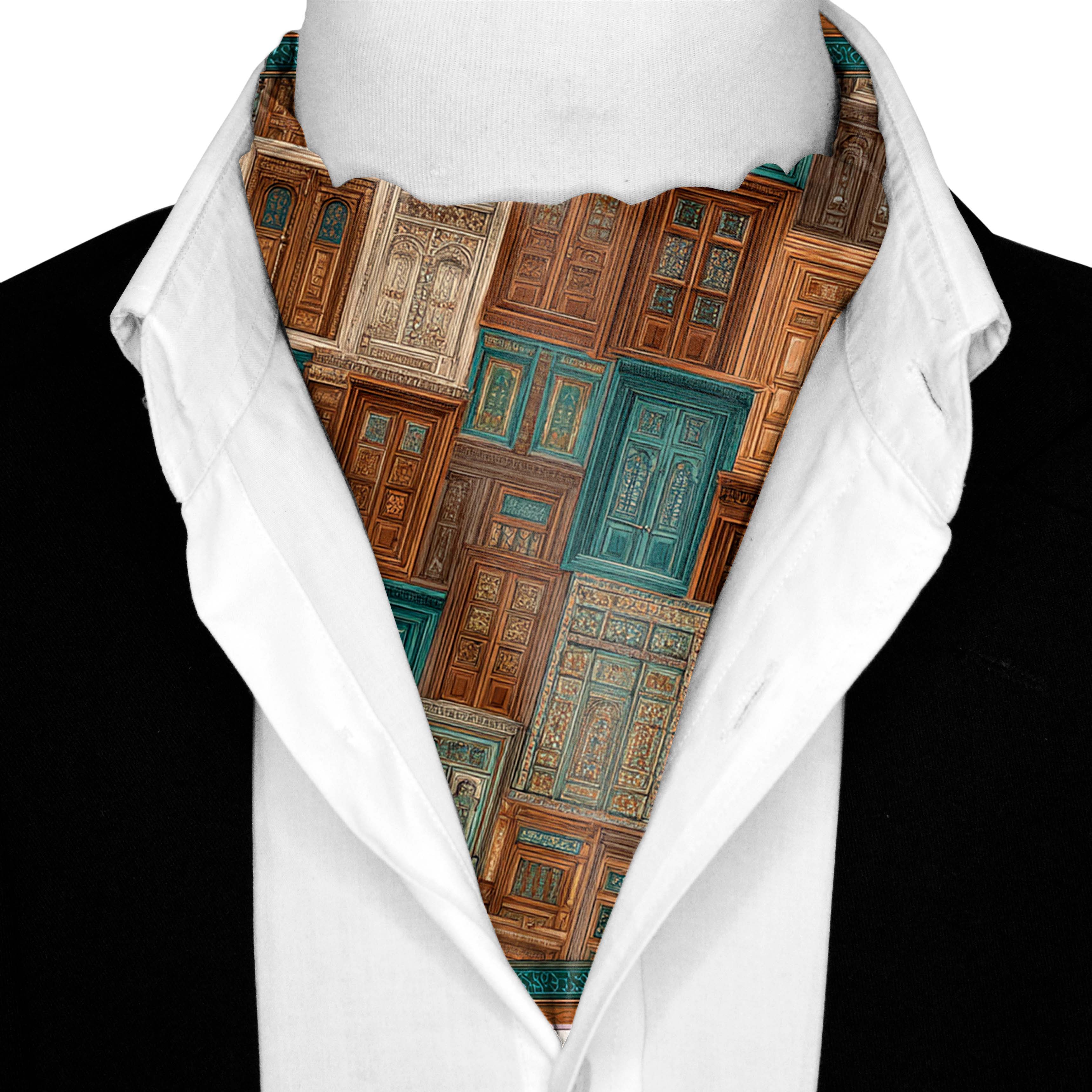 BAAB SILK ASCOT AND POCKET SQUARE SET – PREMIUM COLLECTION