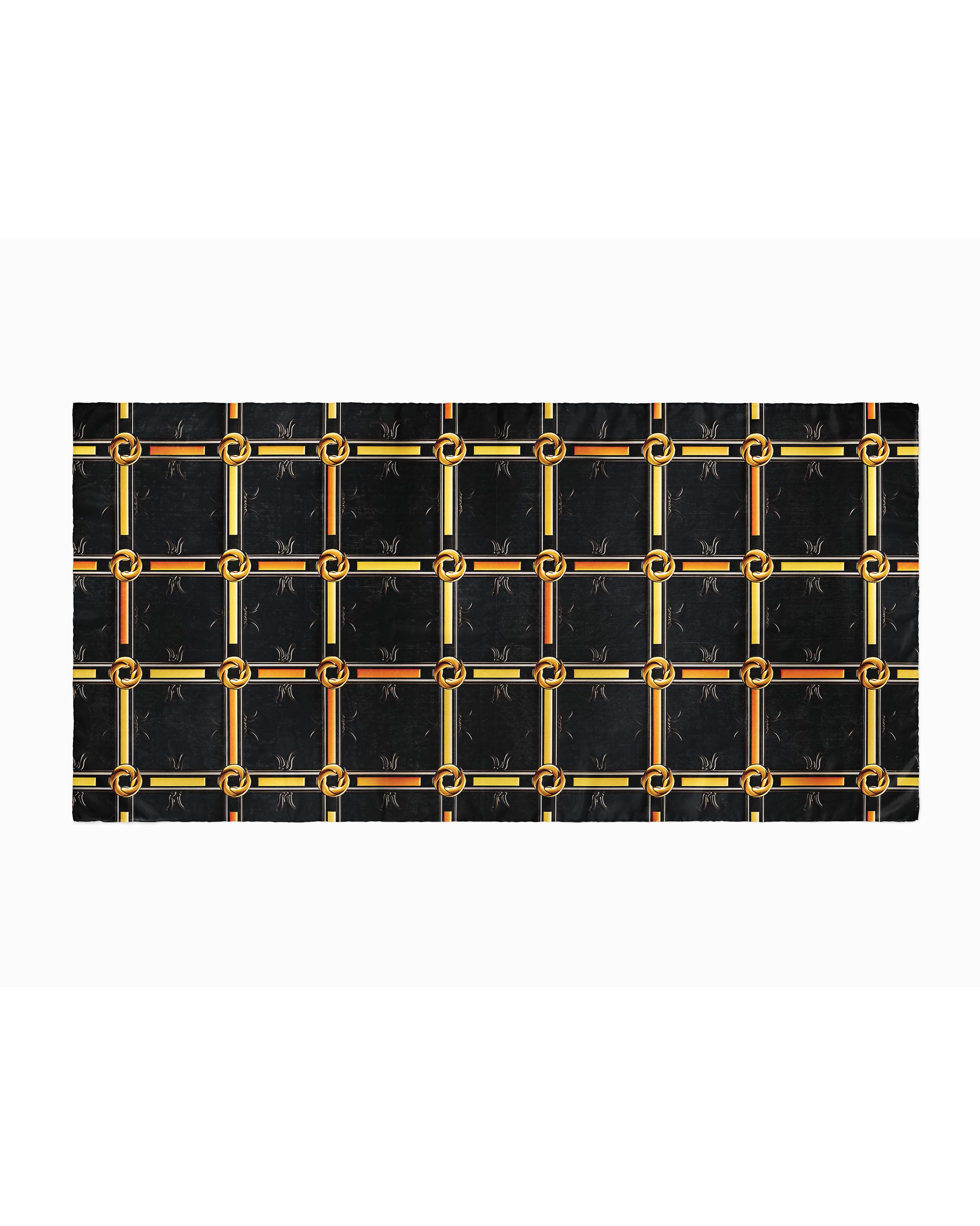 BLACK AND GOLD SILK WOMEN SCARF – PREMIUM COLLECTION