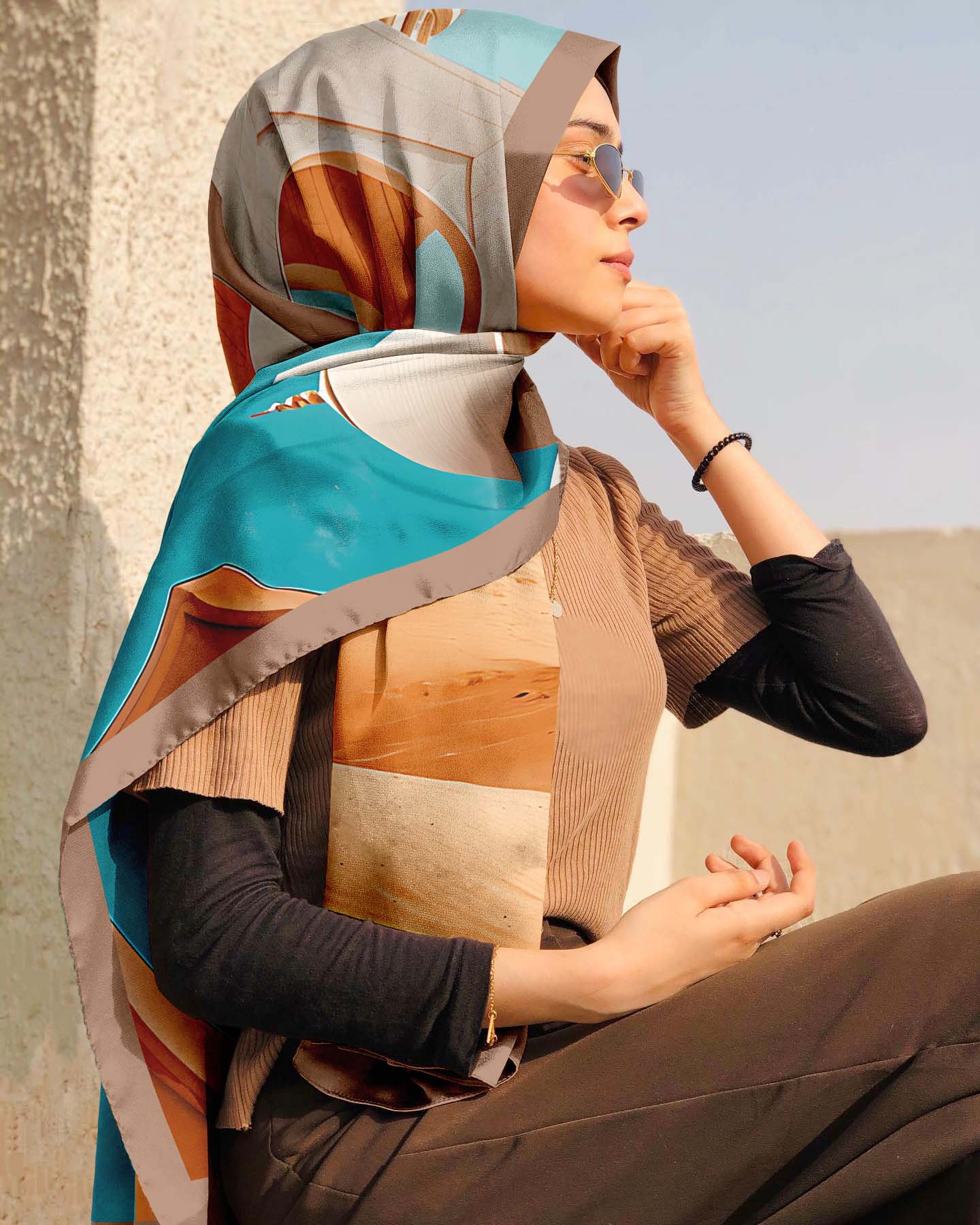 TRADITIONAL ARABIC SILK WOMEN HIJAB - PREMIUM COLLECTION