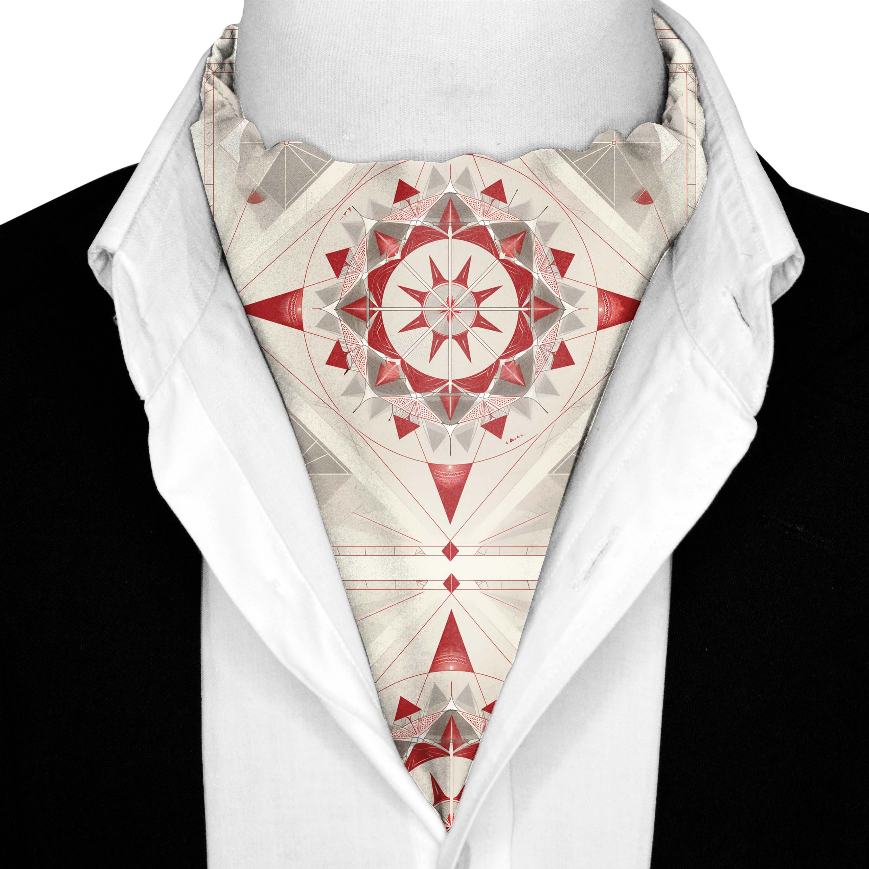 BEAUTIFUL STAR GEOMETRIC SILK ASCOT – PREMIUM COLLECTION