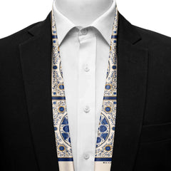 AZURE BLOOM MEN SCARF - PREMIUM COLLECTION