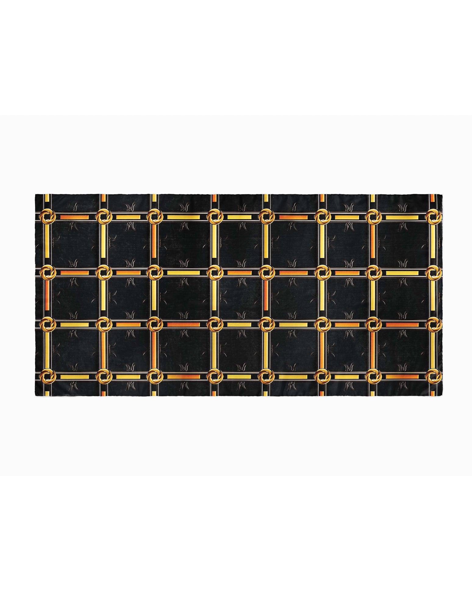 BLACK AND GOLD SILK WOMEN HIJAB – PREMIUM COLLECTION