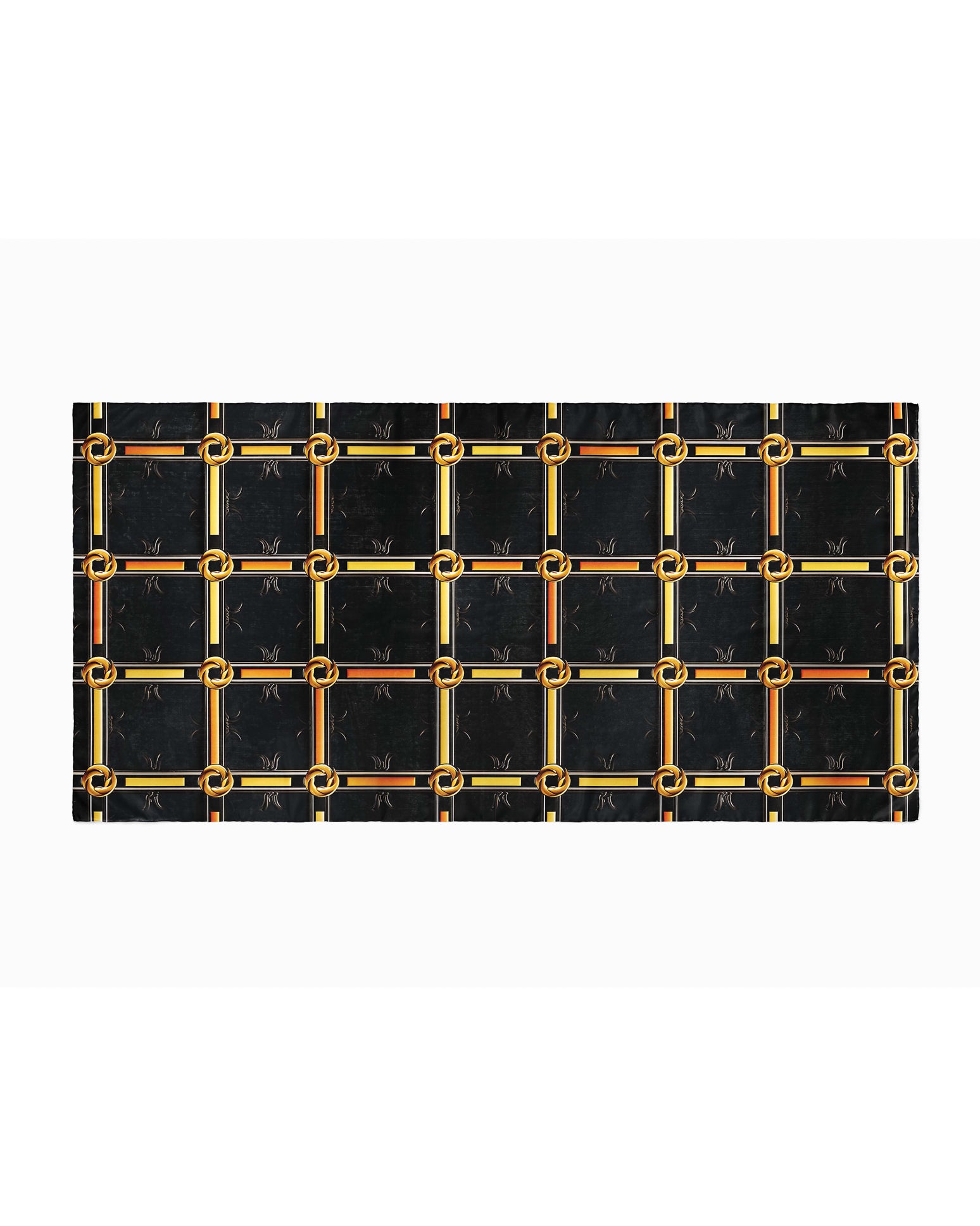 BLACK AND GOLD SILK WOMEN HIJAB – PREMIUM COLLECTION