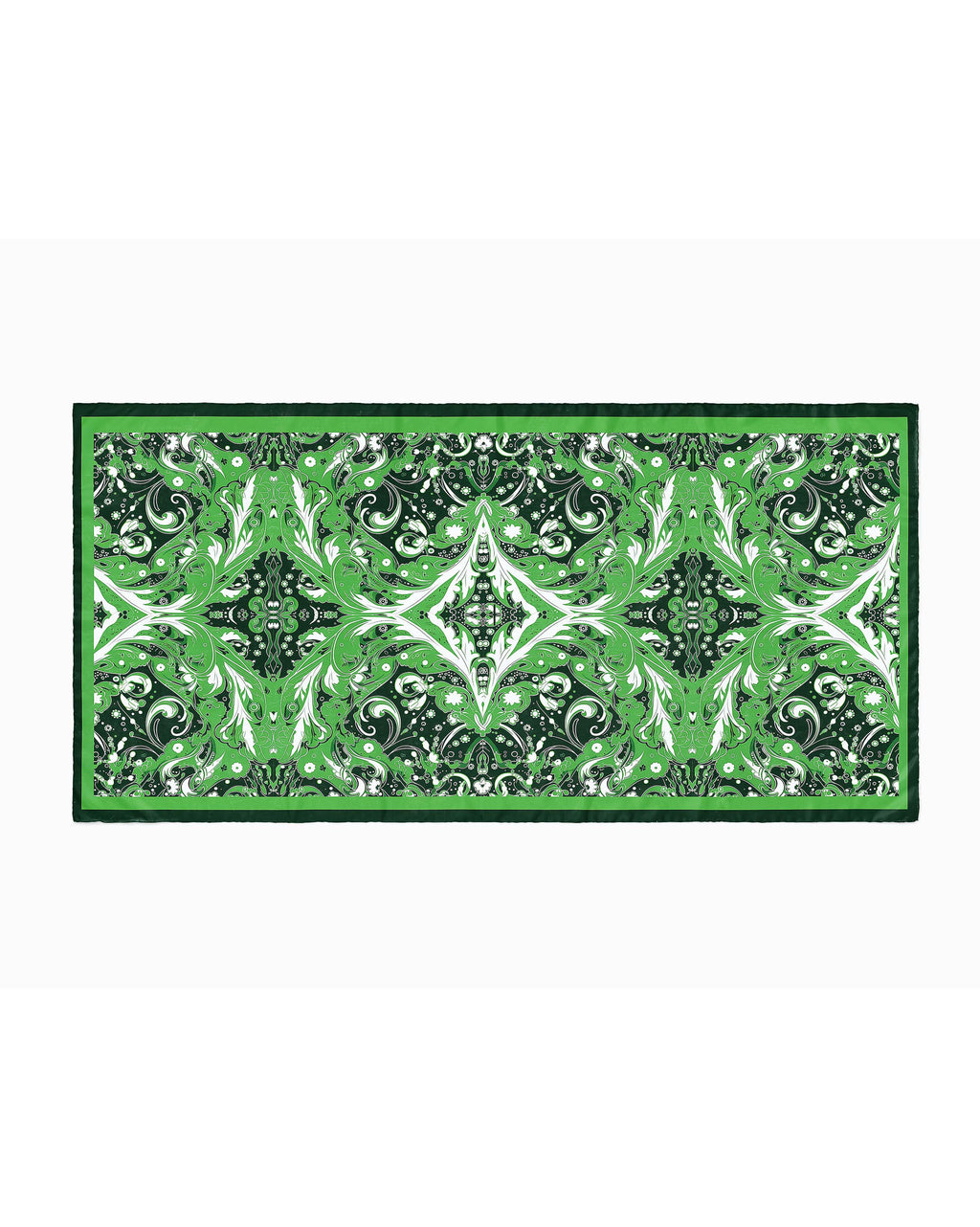 Women's Green Hijab | Greeen Silk Hijab | Black Wolf