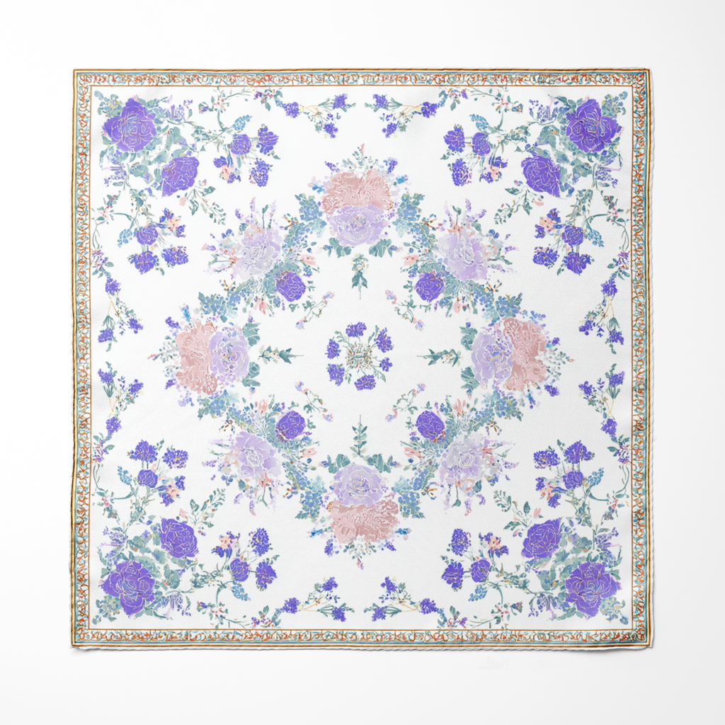ROSAIRE SILK ASCOT AND POCKET SQUARE SET – PREMIUM COLLECTION