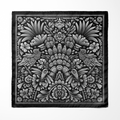 NOIR SILK POCKET SQUARE