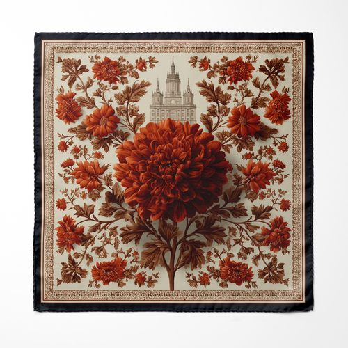 AMARANTH SILK ASCOT AND POCKET SQUARE SET – PREMIUM COLLECTION