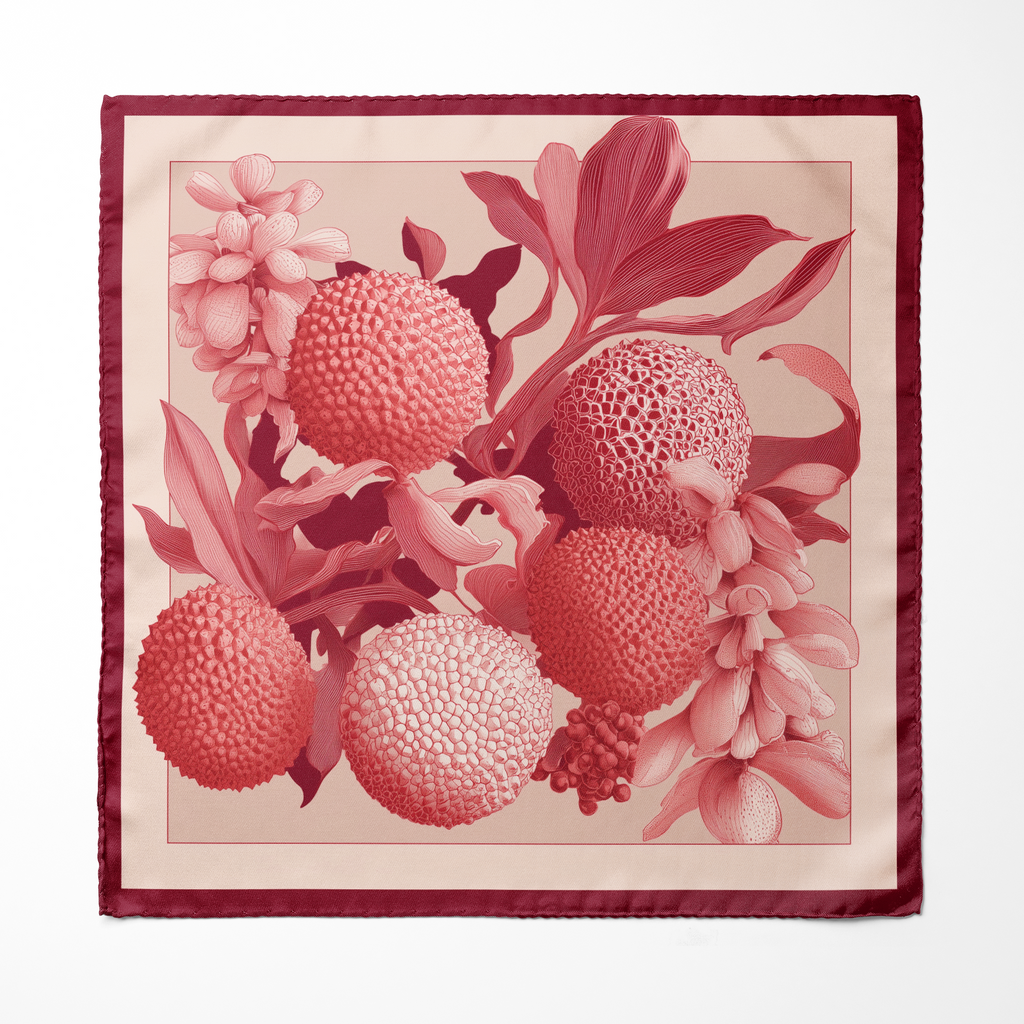 LYCHEORA SILK POCKET SQUARE