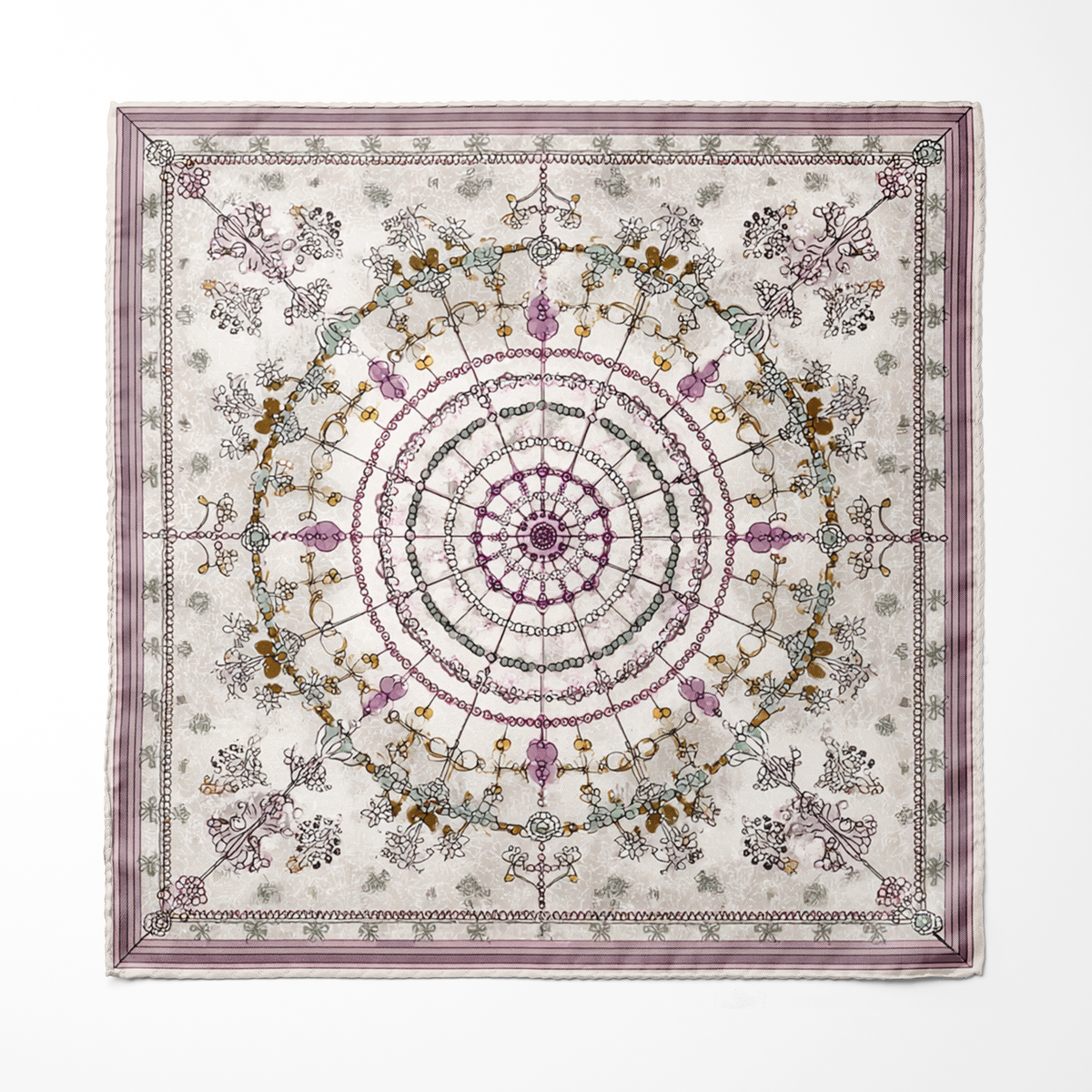 ARAQEL SILK POCKET SQUARE