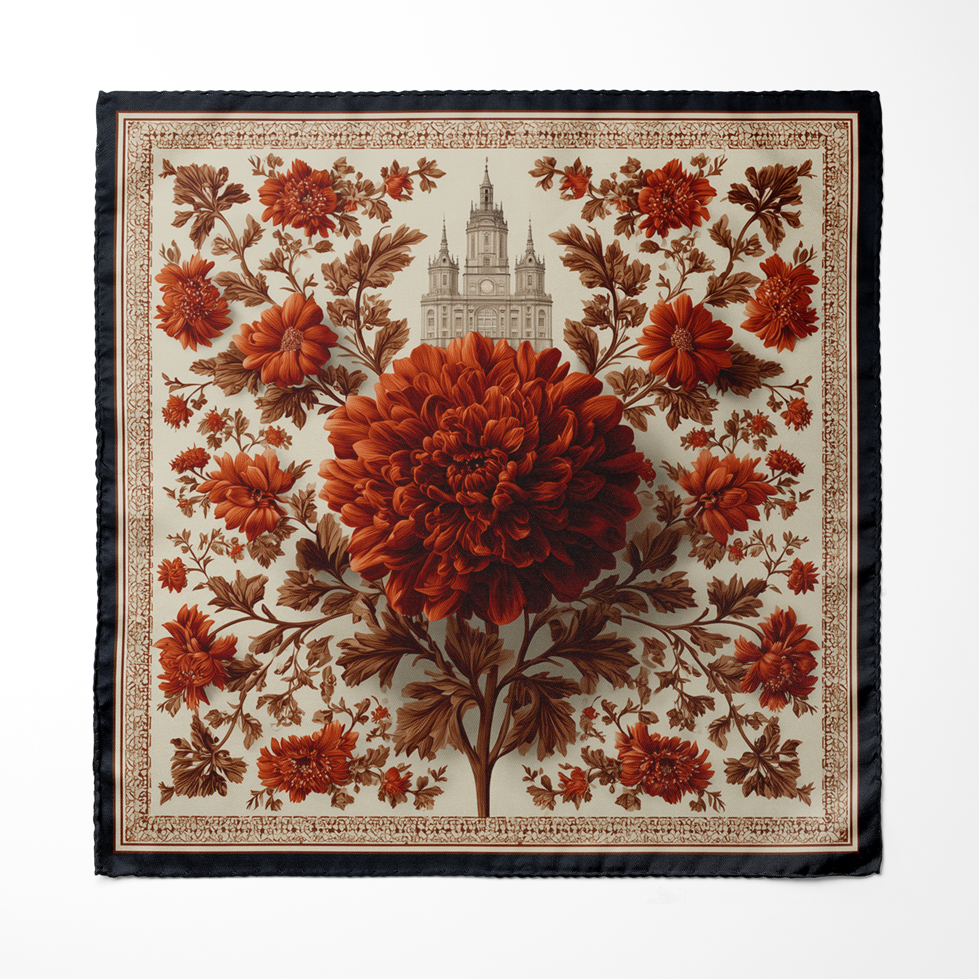 AMARANTH MEN SCARF AND POCKET SQUARE SET – PREMIUM COLLECTION