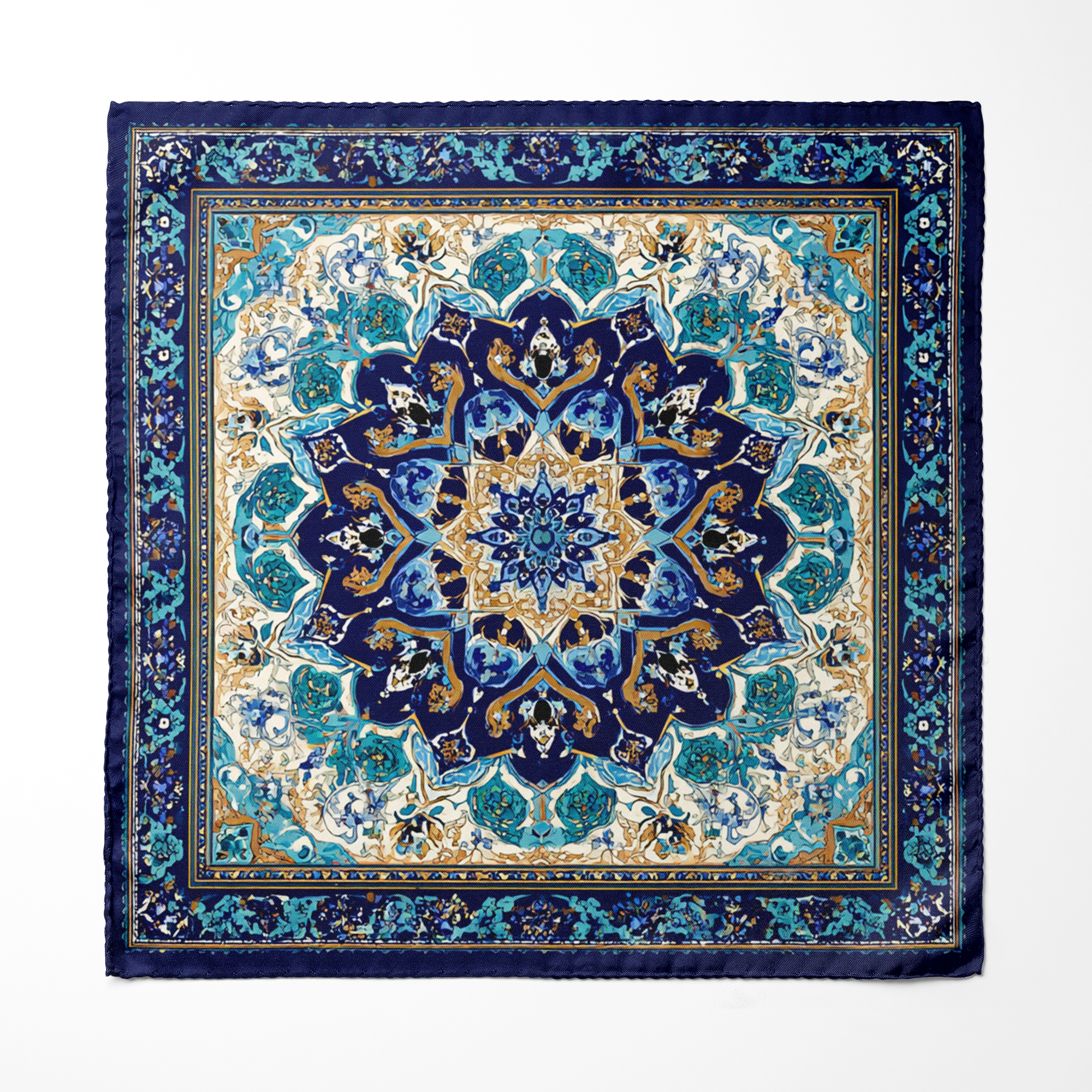 NAVARAH SILK ASCOT AND POCKET SQUARE SET – PREMIUM COLLECTION