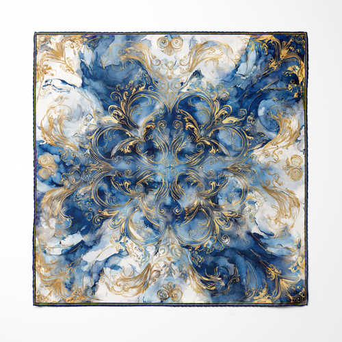 AQUILA SILK ASCOT AND POCKET SQUARE SET – PREMIUM COLLECTION