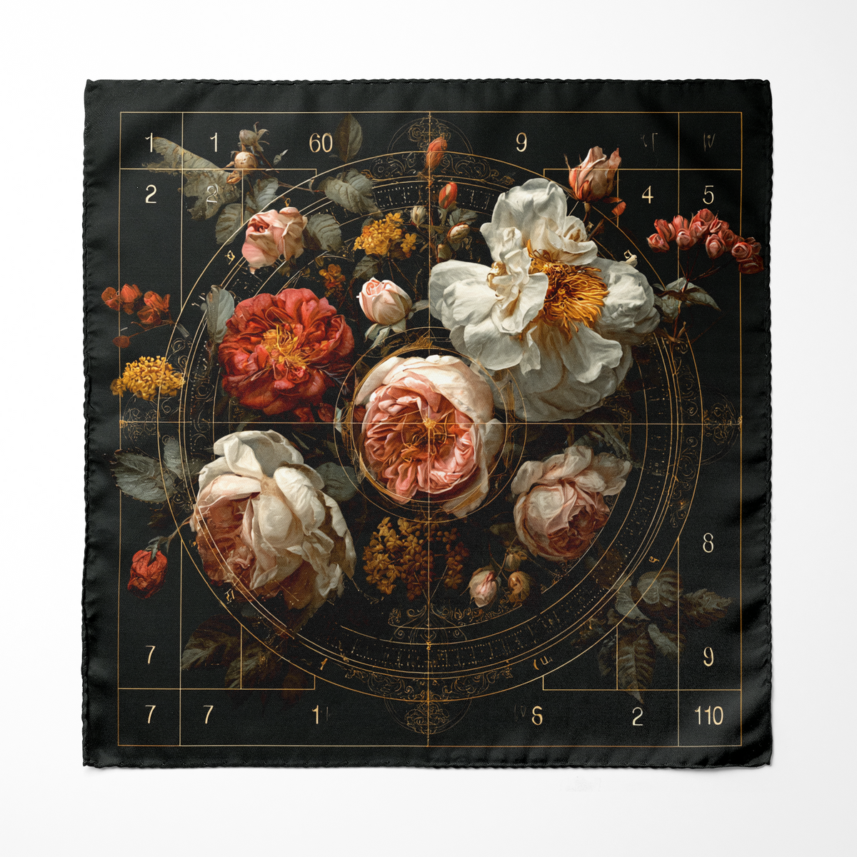FLORACODE SILK POCKET SQUARE