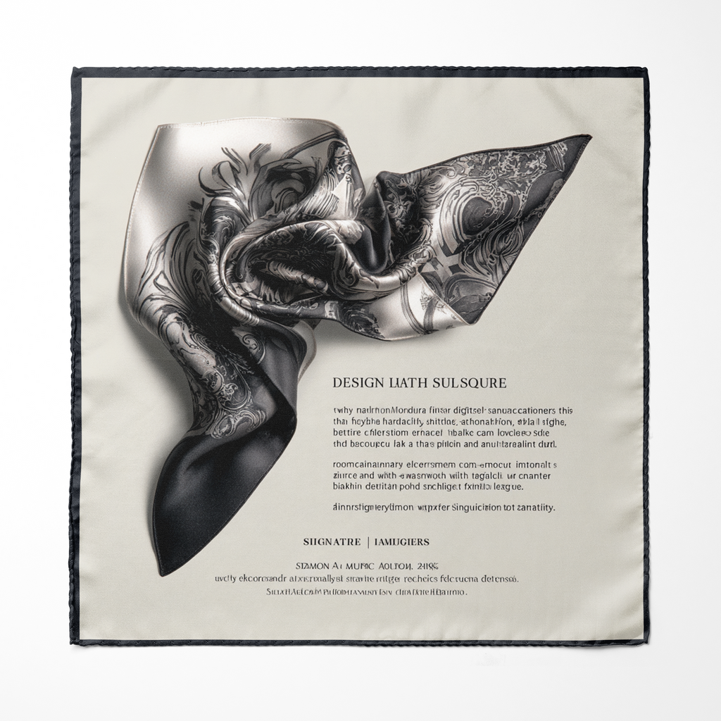 VELVOURA SILK POCKET SQUARE