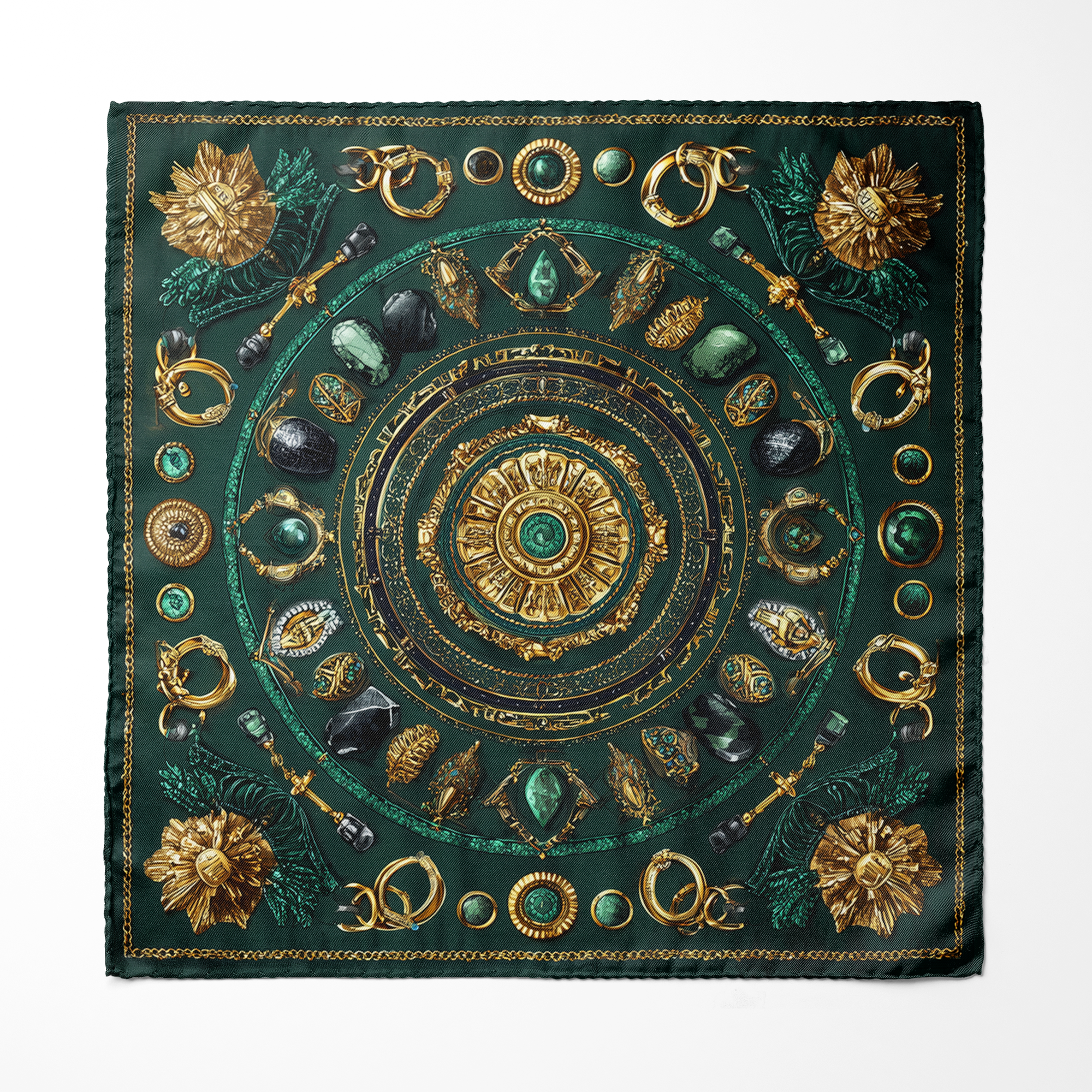 REGALIA SILK ASCOT AND POCKET SQUARE SET – PREMIUM COLLECTION