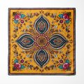 MARIGOLD BLOOM SILK POCKET SQUARE