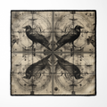 RAVEN SILK POCKET SQUARE