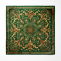 VERIDIAN SILK POCKET SQUARE