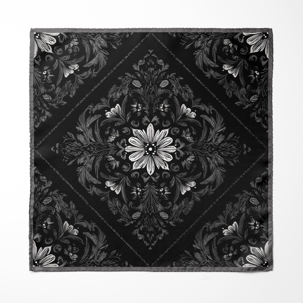 OBSIDIAN SILK POCKET SQUARE
