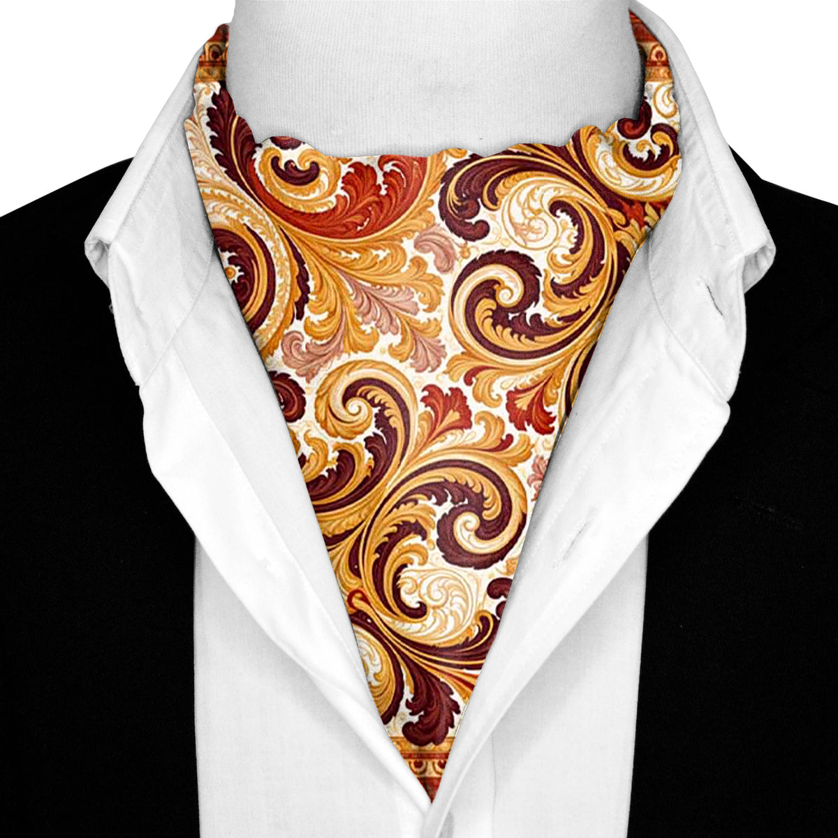 ACANTHUS GLOW SILK ASCOT – PREMIUM COLLECTION