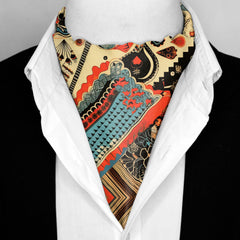 AFGHAN TRIBE SILK ASCOT - PREMIUM COLLECTION
