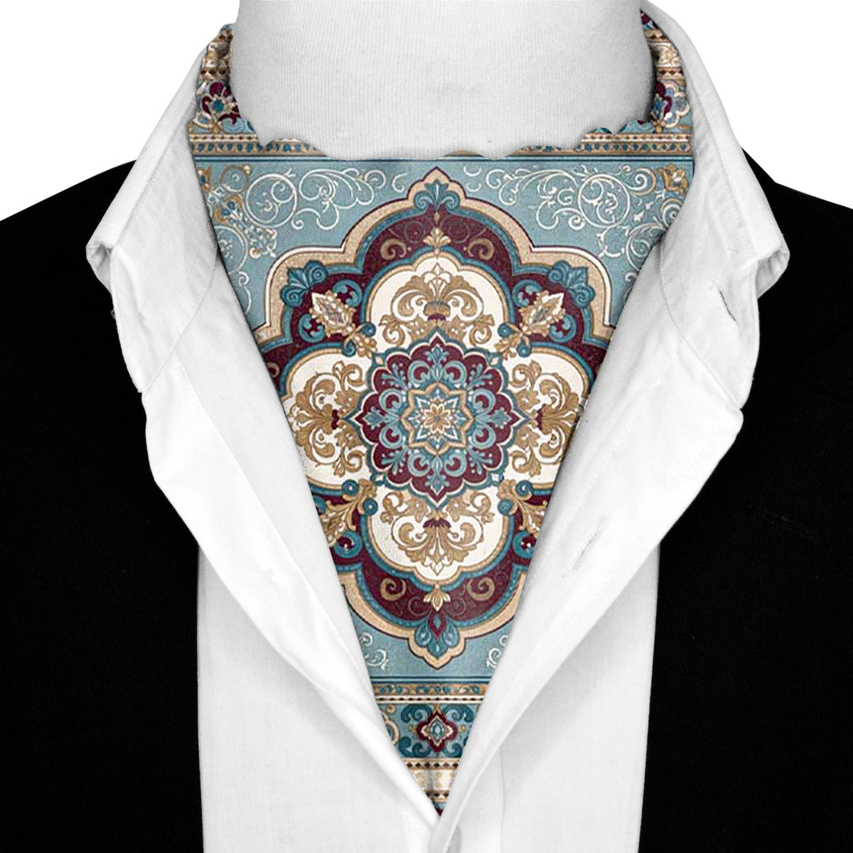 AMETHYST ROYALE SILK ASCOT – PREMIUM COLLECTION