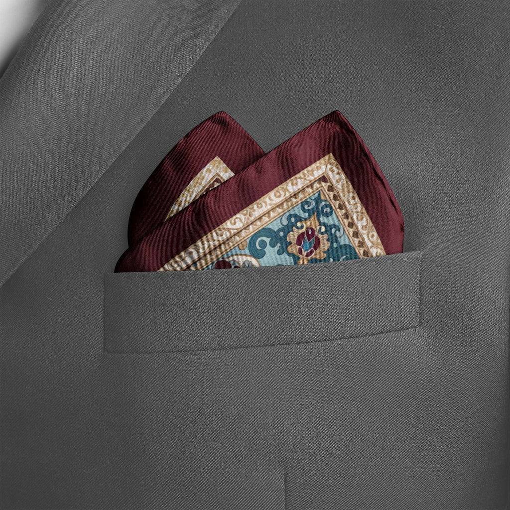 AMETHYST ROYALE SILK POCKET SQUARE