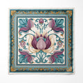 AMETHYST TULIP GRACE SILK POCKET SQUARE