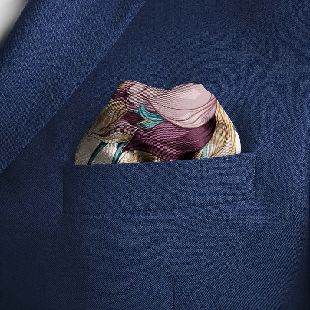 AMETHYST TULIP GRACE SILK POCKET SQUARE