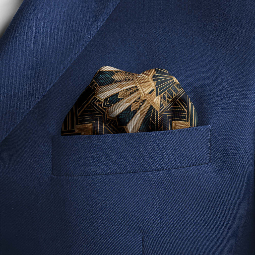 ART DECO SILK POCKET SQUARE
