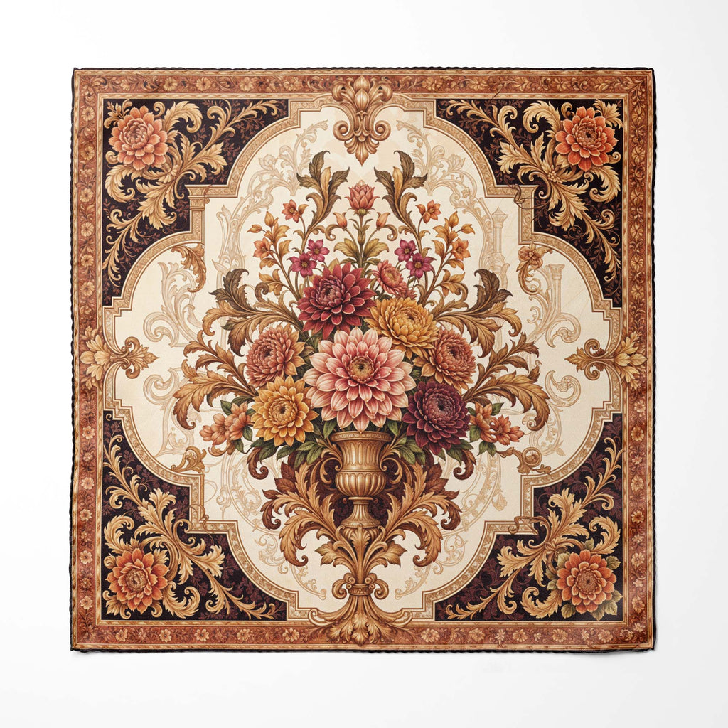 ART OF FLORAL SILK POCKET SQUARE