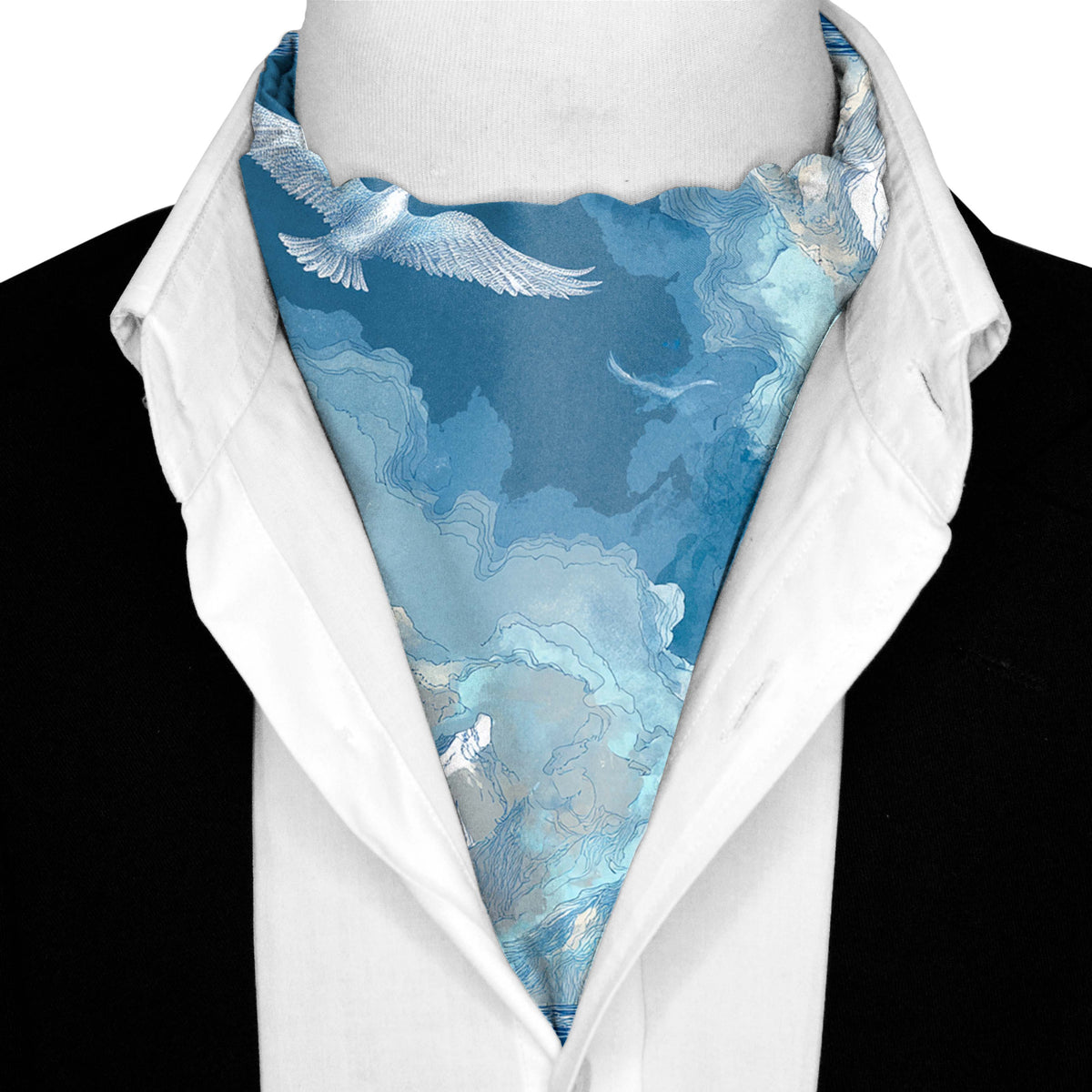SKYWARD SILK ASCOT – PREMIUM COLLECTION