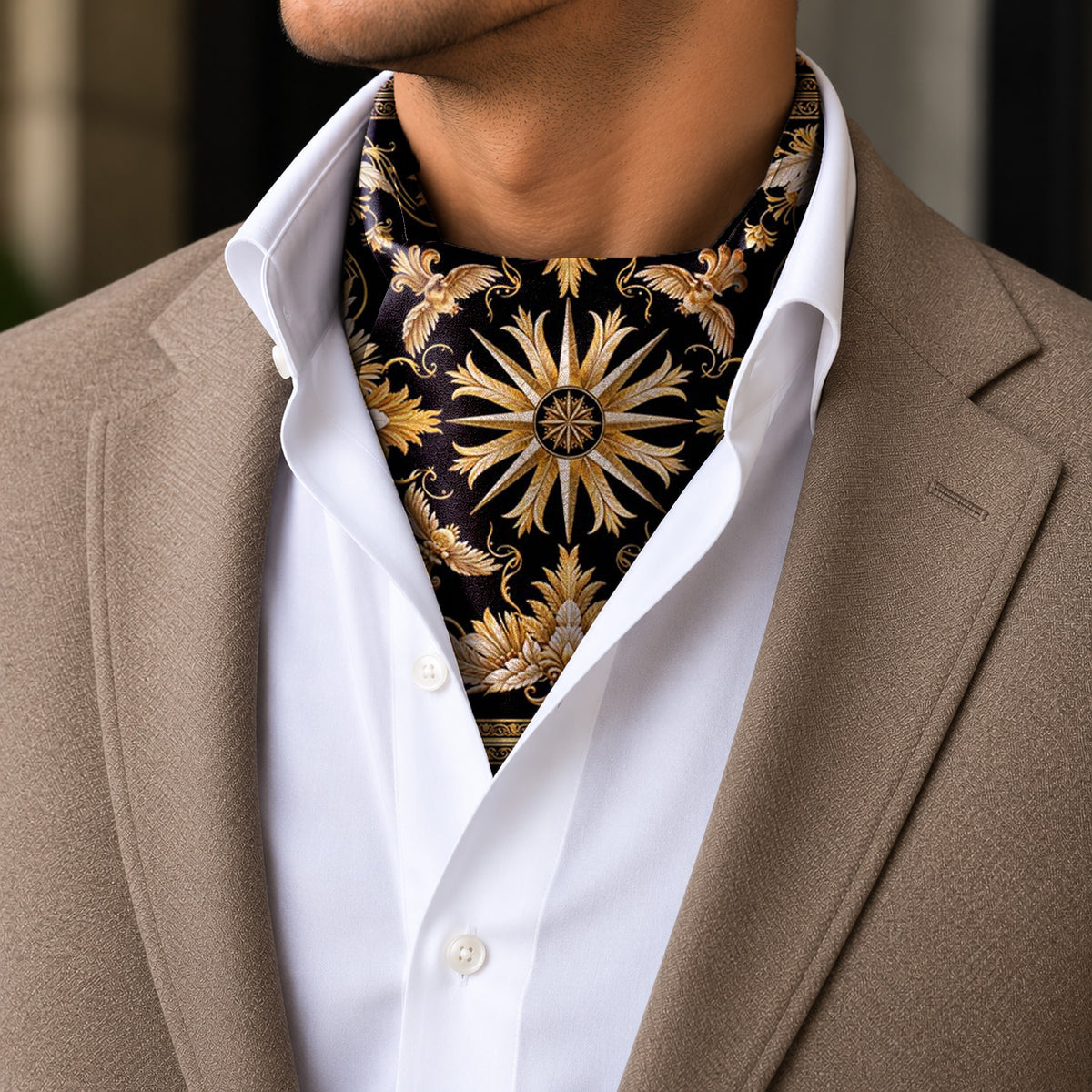 ATHENA NOCTURNE SILK ASCOT – PREMIUM COLLECTION