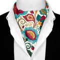 AURORA FOLK BLOOM SILK ASCOT – PREMIUM COLLECTION