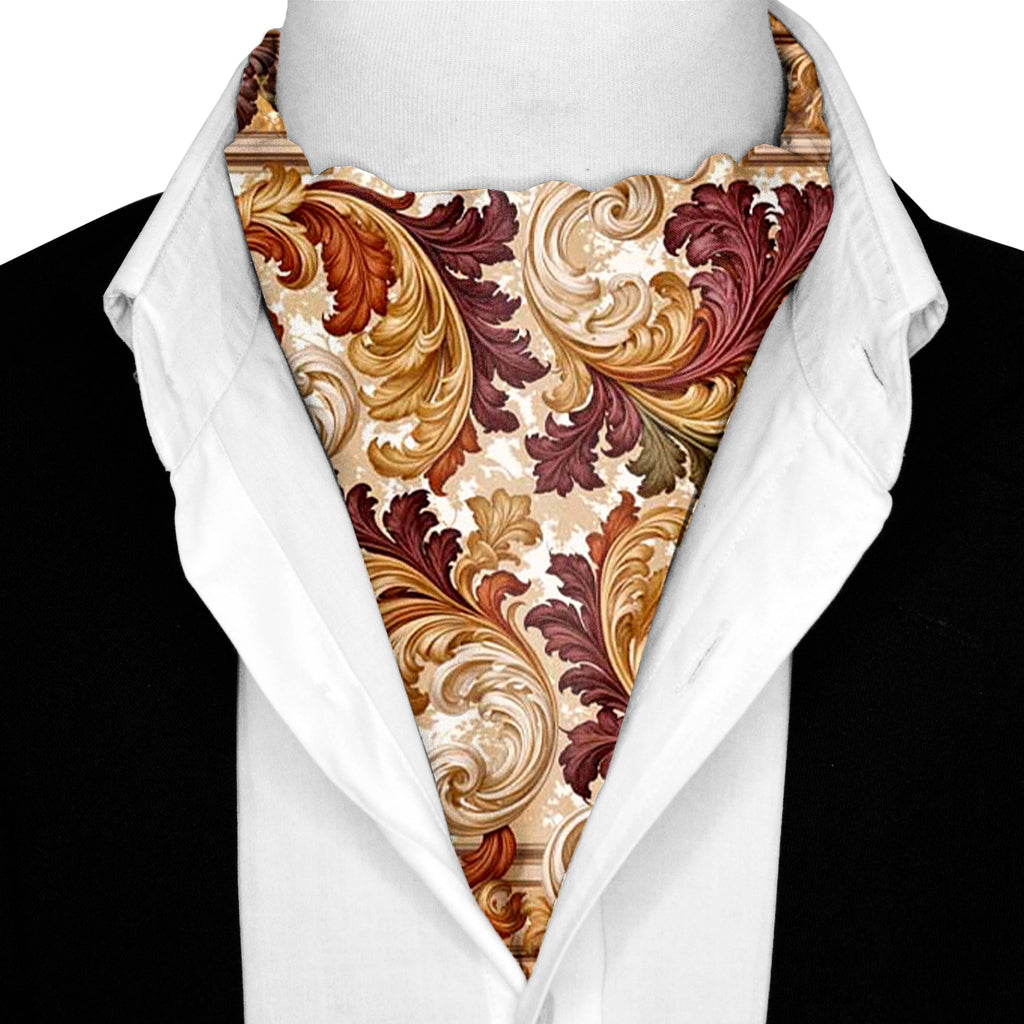 AUTUMN BAROQUE SILK ASCOT – PREMIUM COLLECTION