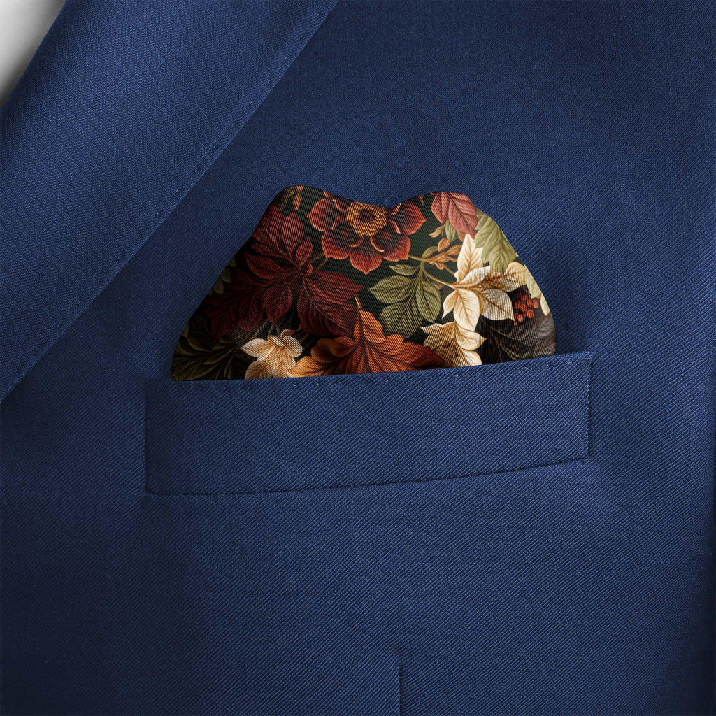 AUTUMN GARDEN SILK POCKET SQUARE