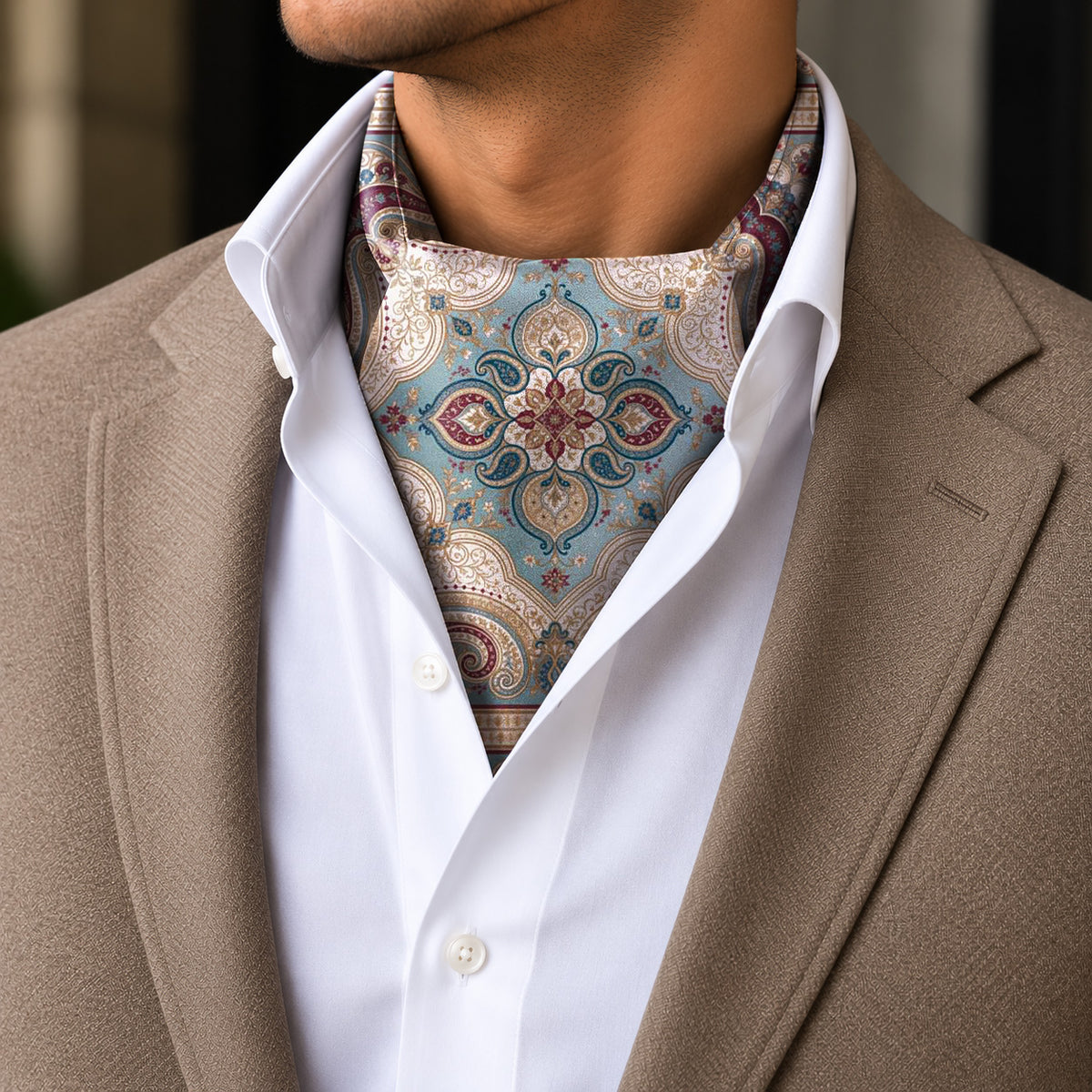 AVELINE SILK ASCOT – PREMIUM COLLECTION